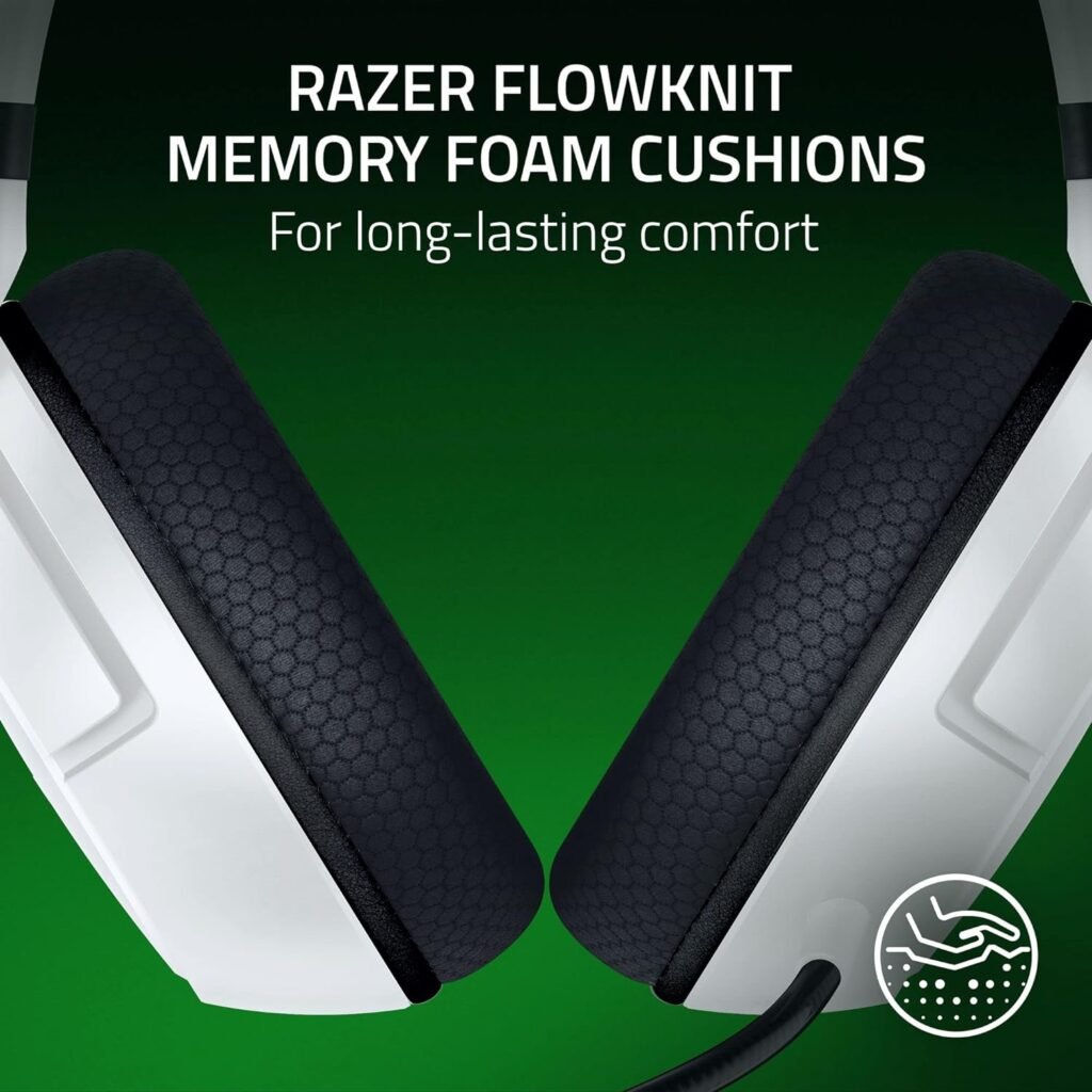 Razer Kaira HyperSpeed Wireless Gaming Headset for Playstation 5 / PS5, PS4, PC, Mobile: 50mm Drivers - HyperClear Cardioid Mic - Memory Foam Cushions - Bluetooth - 30 Hr Battery - White Black