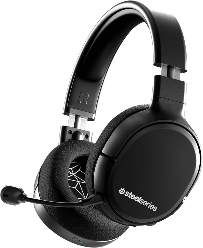 SteelSeries Arctis 1 Wireless Gaming Headset – USB-C – Detachable Clearcast Microphone – for PC, PS4, Nintendo Switch and Lite, Android – Black