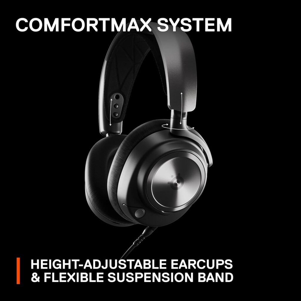 SteelSeries Arctis Nova ProMulti-System Gaming Headset - Hi-Fi Drivers - Hi-Res Audio - 360° Spatial Audio - GameDAC Gen 2 - ESS Sabre Quad-DAC - Stealth Retractable Mic - PC, PS5, PS4, Switch Wired