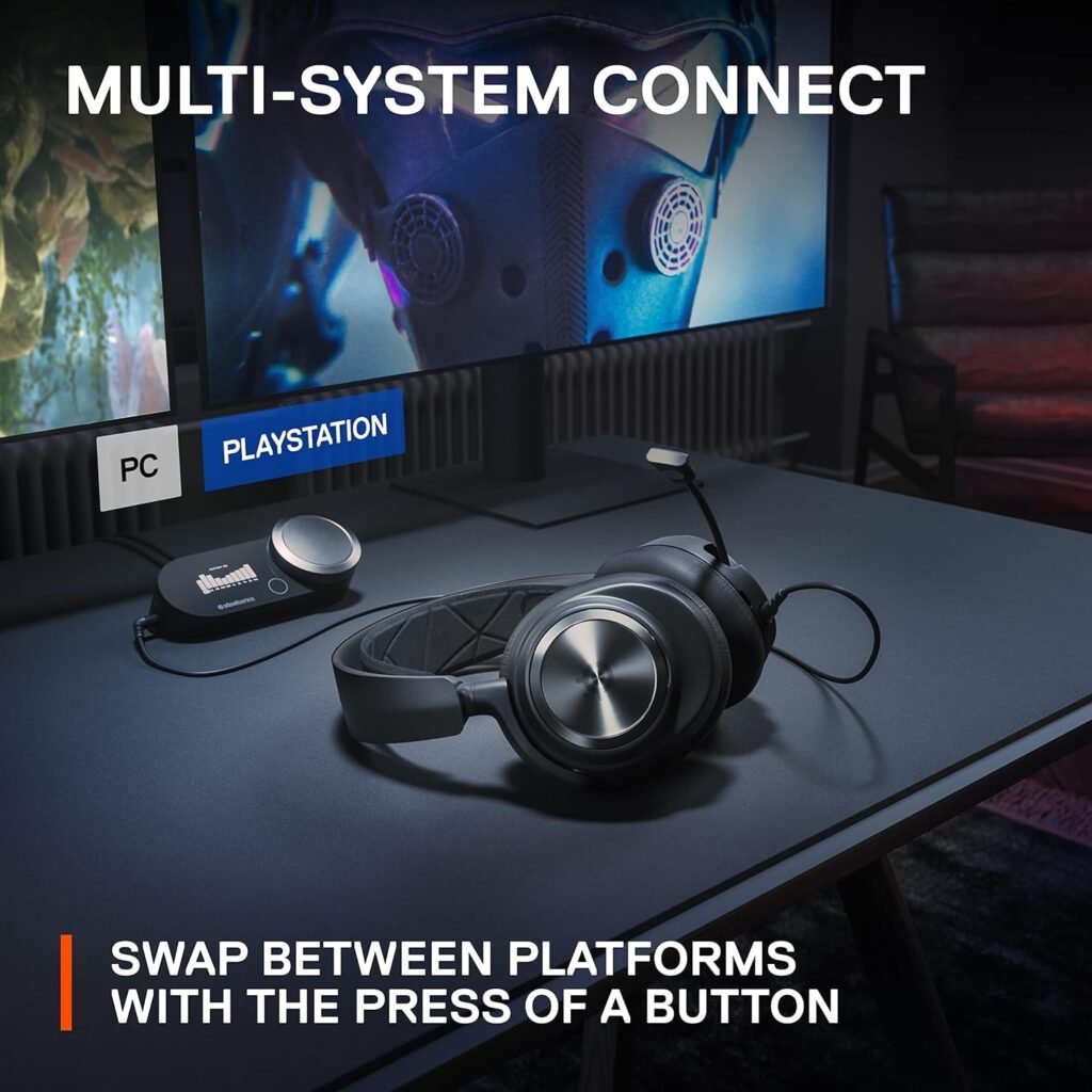 SteelSeries Arctis Nova ProMulti-System Gaming Headset - Hi-Fi Drivers - Hi-Res Audio - 360° Spatial Audio - GameDAC Gen 2 - ESS Sabre Quad-DAC - Stealth Retractable Mic - PC, PS5, PS4, Switch Wired