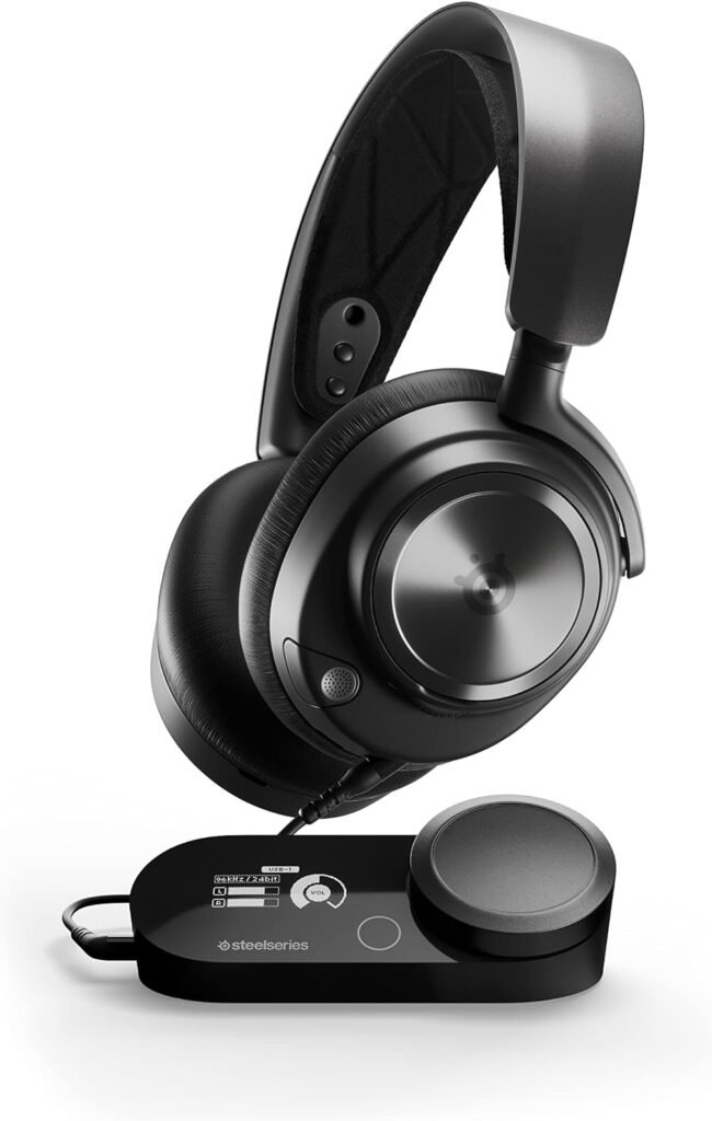 SteelSeries Arctis Nova ProMulti-System Gaming Headset - Hi-Fi Drivers - Hi-Res Audio - 360° Spatial Audio - GameDAC Gen 2 - ESS Sabre Quad-DAC - Stealth Retractable Mic - PC, PS5, PS4, Switch Wired