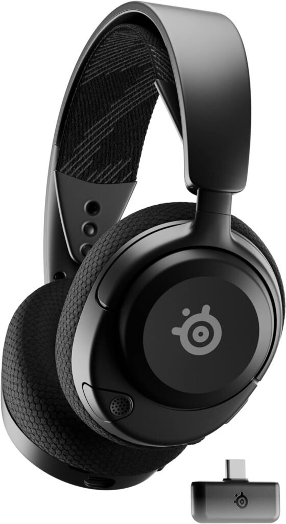 SteelSeries New Arctis Nova 4 Wireless Multi-Platform Gaming Headset — 360° Spatial Audio— 2.4GHz High-Speed Wireless — 36 Hr Battery — USB-C — ClearCast Gen 2 Mic — PC, Playstation, Switch, Meta