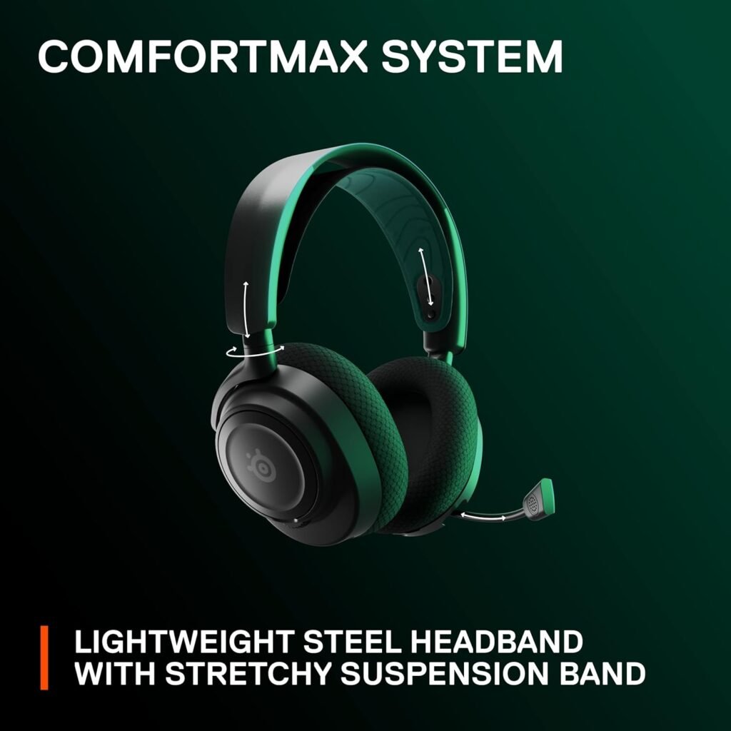 SteelSeries New Arctis Nova 7X Multi-Platform Gaming Mobile Headset — Nova Acoustic System — Simultaneous Wireless 2.4GHz + Bluetooth — 38Hr Battery — USB-C — Xbox, PC, PS, Switch, Mobile